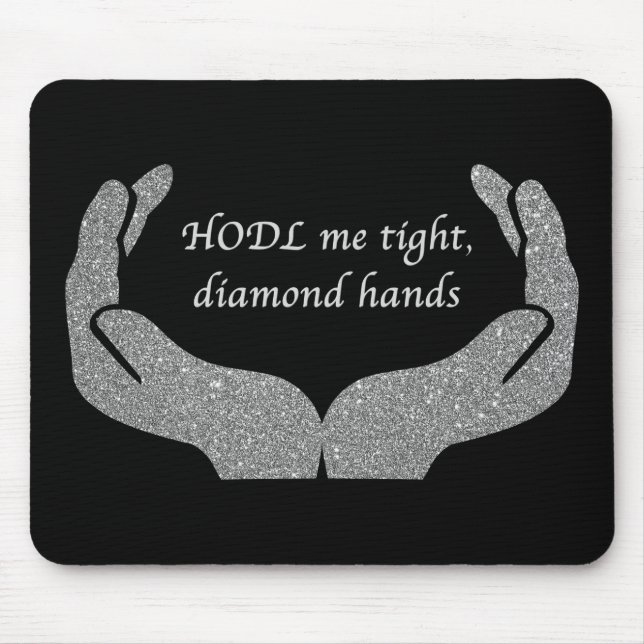 Diamond Hands Mouse Pad (Front)