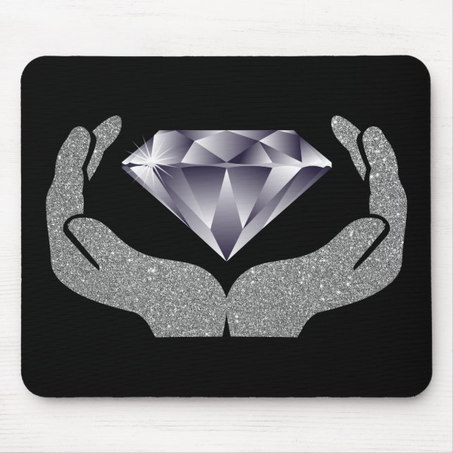 Diamond Hands Mouse Pad (Front)