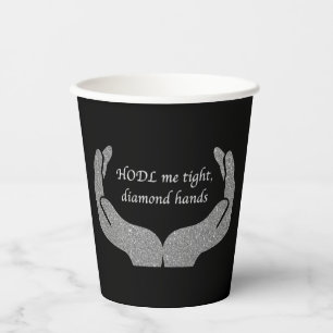 Diamond Hands Paper Cups