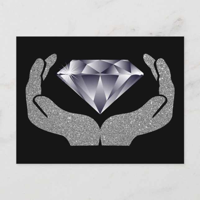 Diamond Hands Postcard (Front)