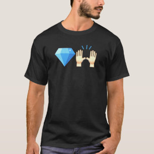 Diamond Hands Stock Investment Short Meme Chicken T-Shirt