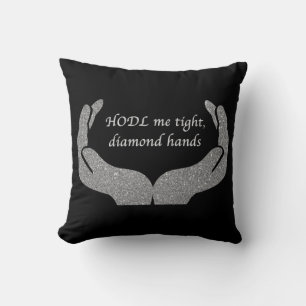 Diamond Hands Throw Pillow