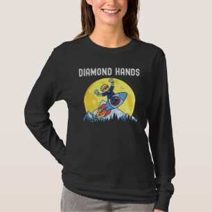 Diamond Hands Wallstreetbets Amc To The Moon Meme T-Shirt