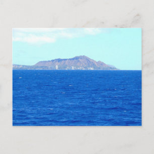 Diamond Head Crater from the Pacific Ocean Oahu Ha Postcard