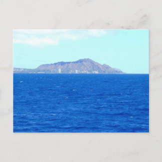 Diamond Head Crater from the Pacific Ocean Oahu Ha Postcard