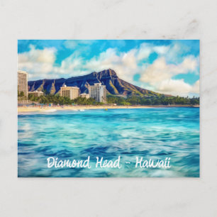 Diamond Head Honolulu Hawaii Postcard