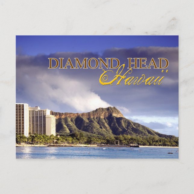 Diamond Head, Honolulu, Hawaii Postcard (Front)