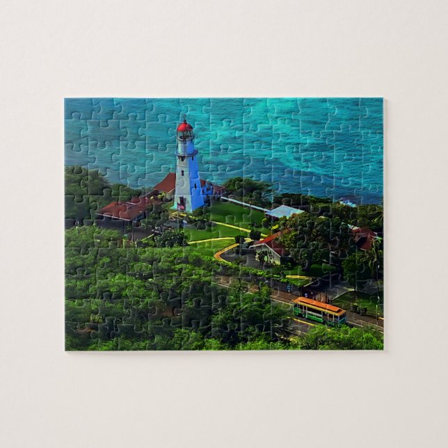 Diamond Head Lighthouse #1 Jigsaw Puzzle (Horizontal)