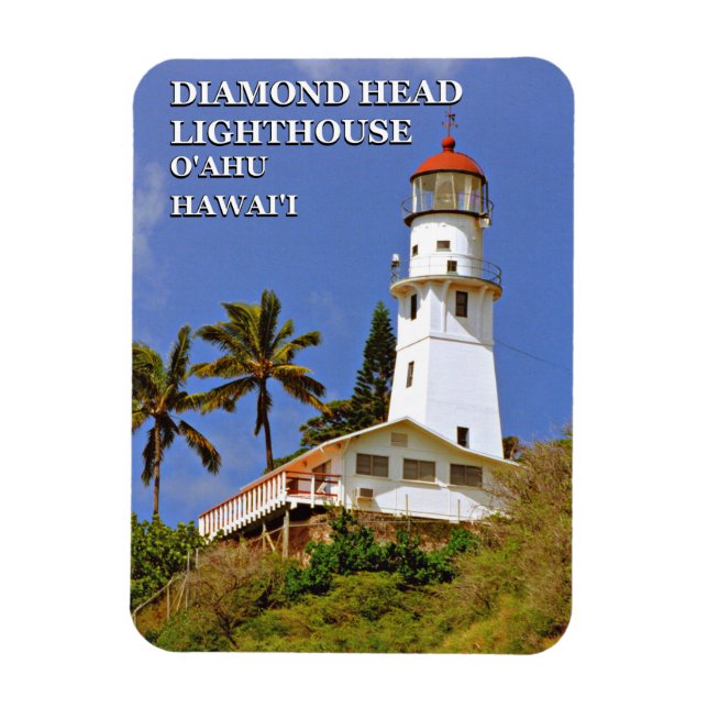 Diamond Head Lighthouse, Hawai'i Flexi Magnet (Vertical)