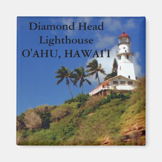 Diamond Head Lighthouse, O'ahu, Hawai'i Magnet (Front)