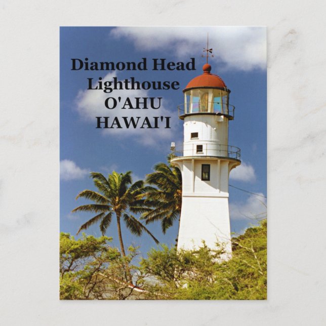 Diamond Head Lighthouse, O'ahu, Hawai'i Postcard (Front)