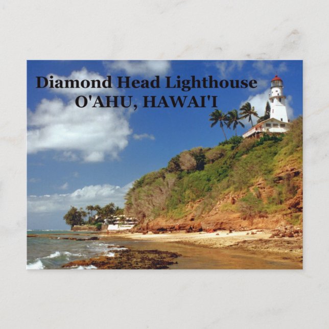 Diamond Head Lighthouse, O'ahu, Hawai'i Postcard (Front)