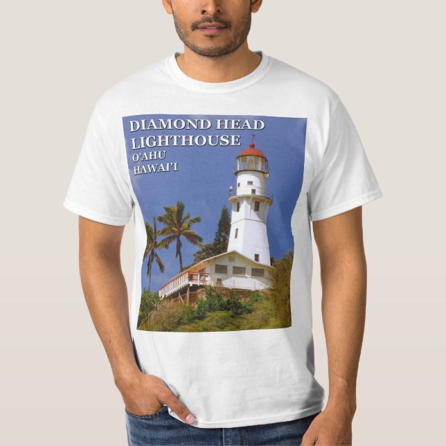 Diamond Head Lighthouse, O'ahu, Hawai'i T-Shirt (Front)