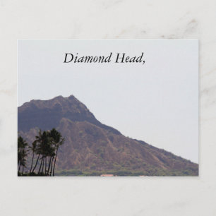 Diamond Head, photography, Hawaii, Post Card