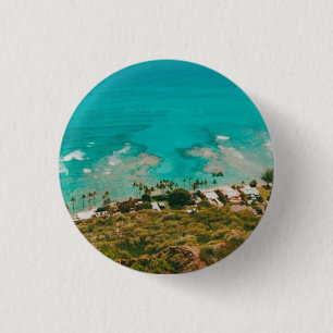 Diamond Head Viewpoint  3 Cm Round Badge