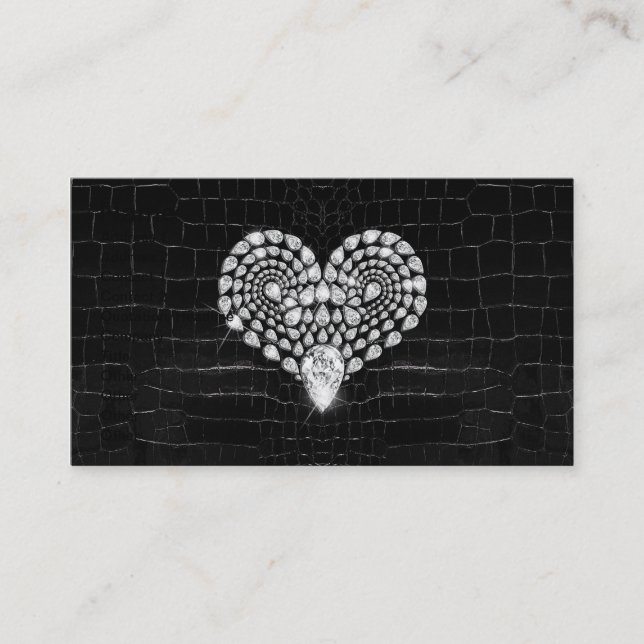 Diamond Heart Business Card (Front)