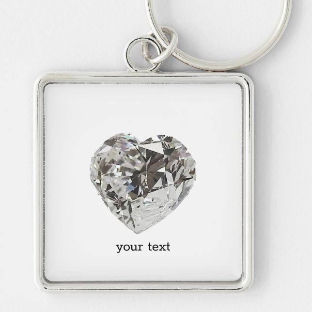 Diamond Heart Key Ring (Front)