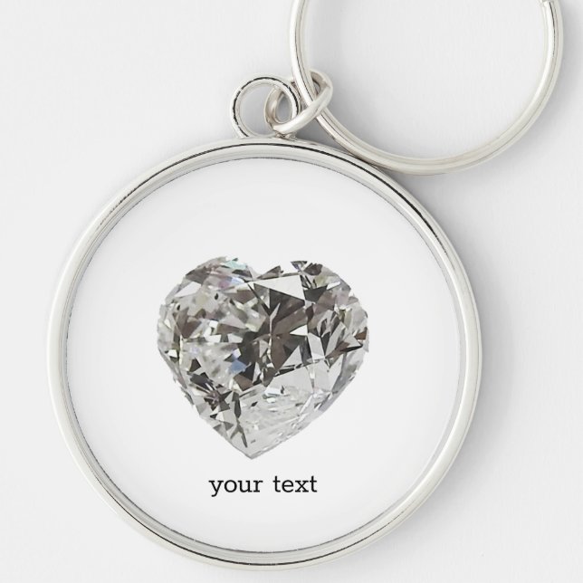 Diamond Heart Key Ring (Front)