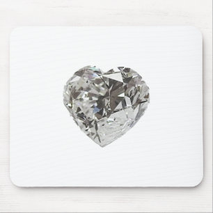 Diamond Heart shape Brilliant Mouse Pad