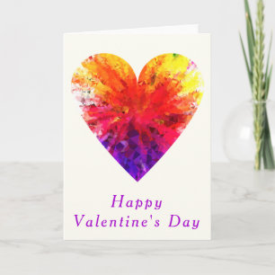 Diamond Heart Valentine's Day Card