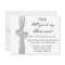 Diamond Heart White Wedding Bridesmaid Card