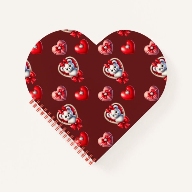 Diamond hearts and teddy bears notebook (Front)