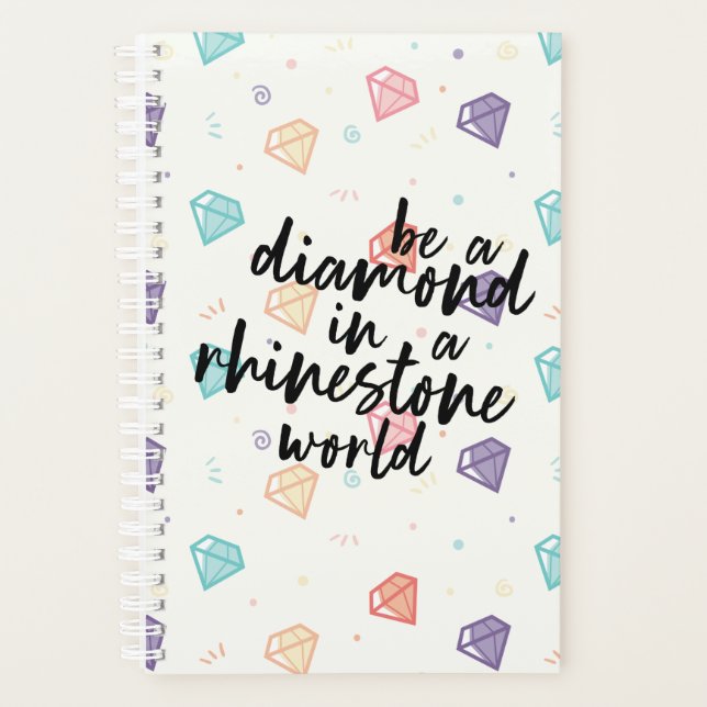 Diamond in a Rhinestone World Planner (Front)