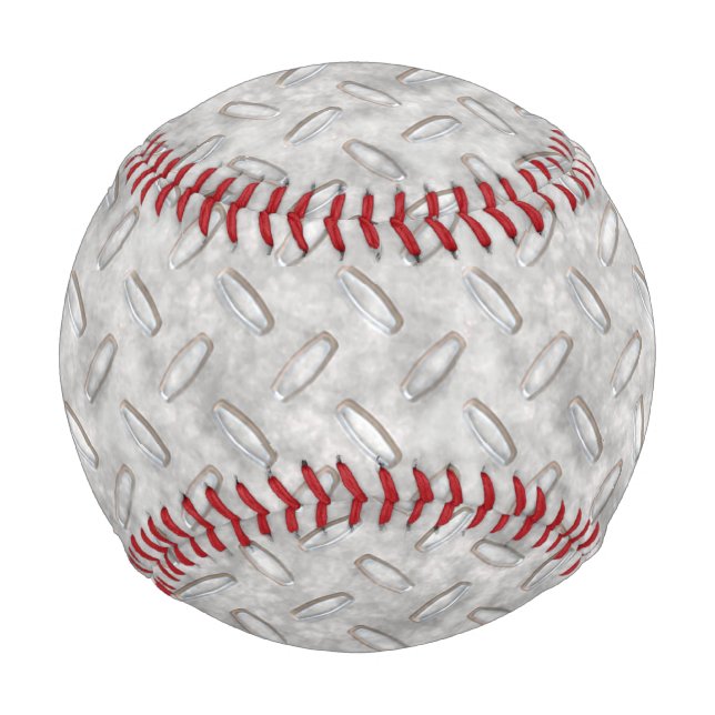 Diamond Industrial Style Background Customisable Baseball (Front)