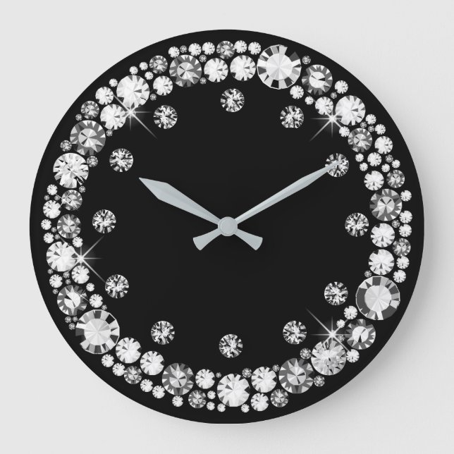 Diamond Infinity Large Clock (Front)