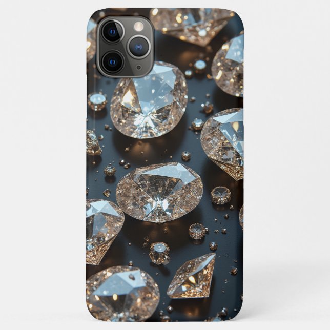 Diamond iPhone Case looks real diamond luxury (Back)