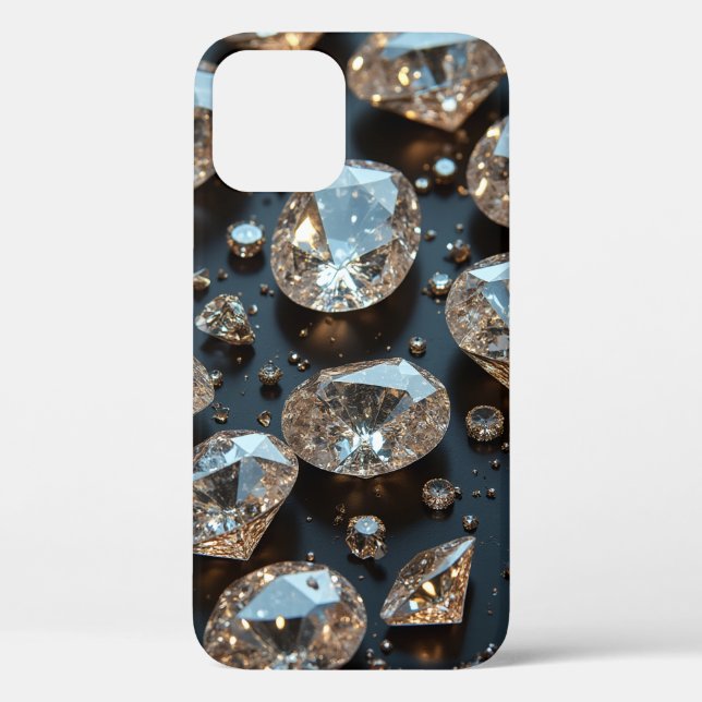Diamond iPhone Case looks real diamond luxury (Back)