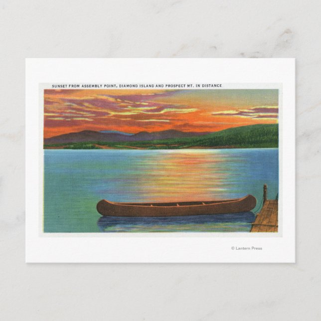 Diamond Island, Prospect Mt Postcard (Front)