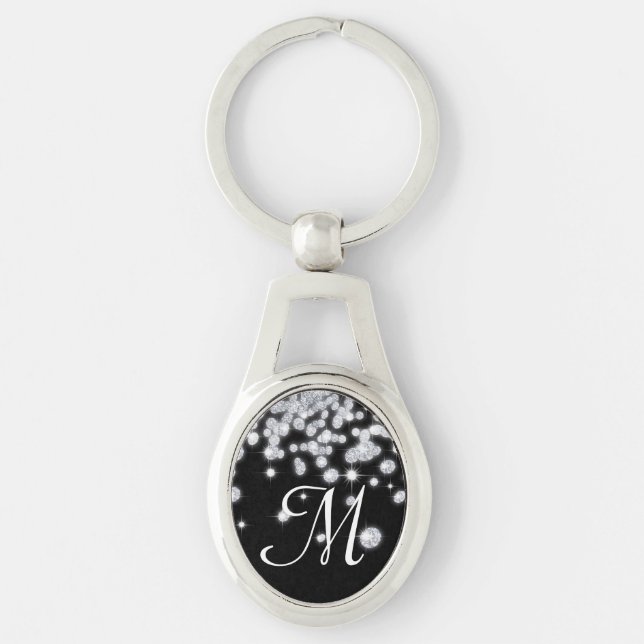Diamond Jewels Jewellery Glitz Glam Glamou Key Cha Key Ring (Front)