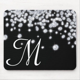 Diamond Jewels Jewellery Monogram Initial Mouse Pa Pad