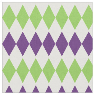 Diamond Joker on White Fabric
