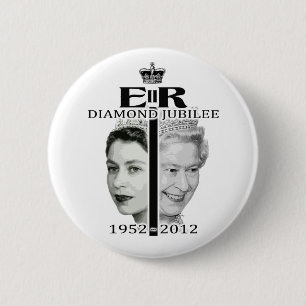 Diamond Jubilee 6 Cm Round Badge