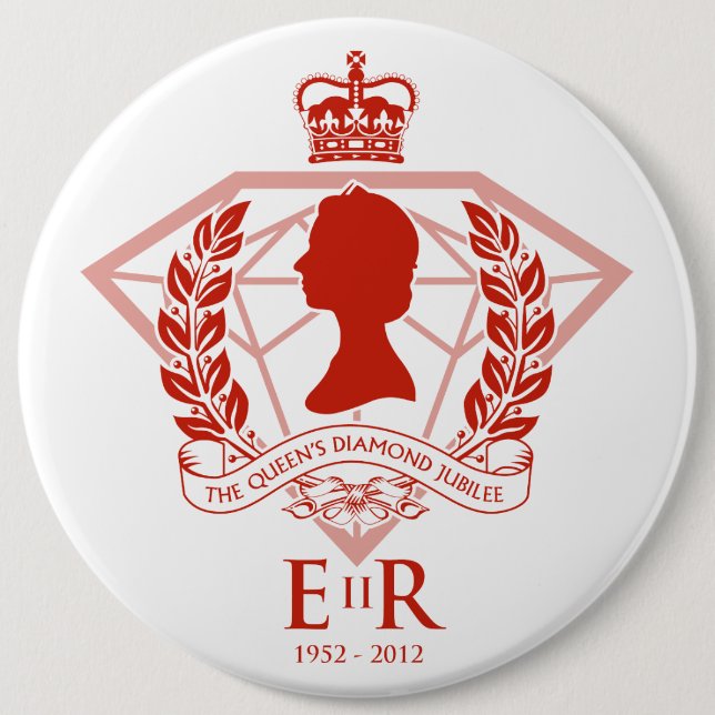 Diamond Jubilee Commemorative Button (Front)