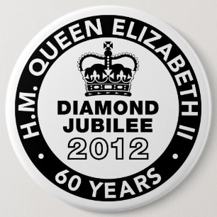 Diamond Jubilee Commemorative Button
