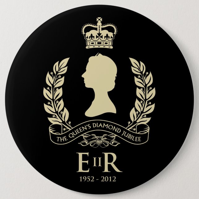 Diamond Jubilee Commemorative Button (Front)