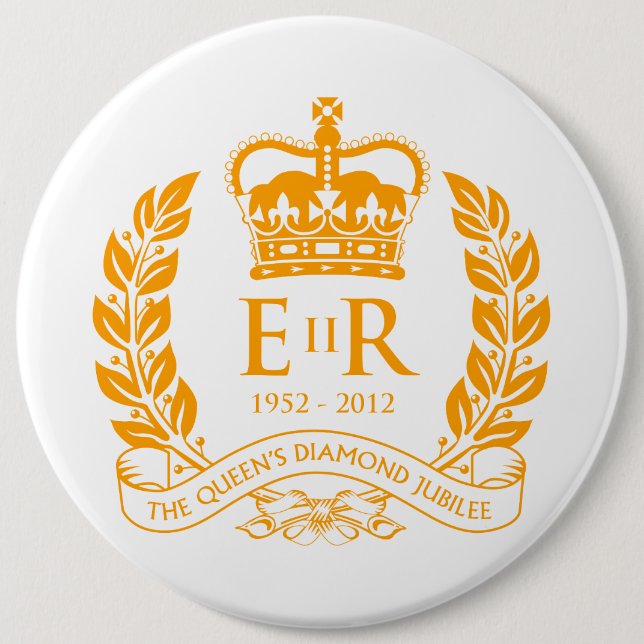 Diamond Jubilee Commemorative Button (Front)