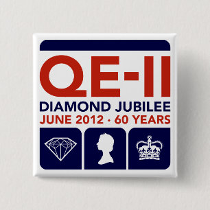 Diamond Jubilee Commemorative Button