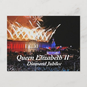 Diamond Jubilee concert commemorative postcard
