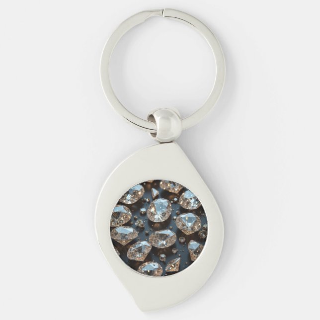 Diamond Keychains looks real diamond luxury (Front)