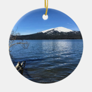 Diamond Lake, Oregon Ceramic Ornament