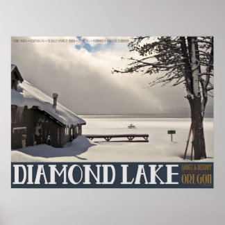 Diamond Lake Winter Poster