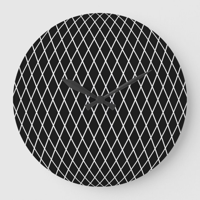 Diamond lattice geometric texture. large clock (Front)