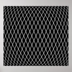 Diamond lattice geometric texture. poster