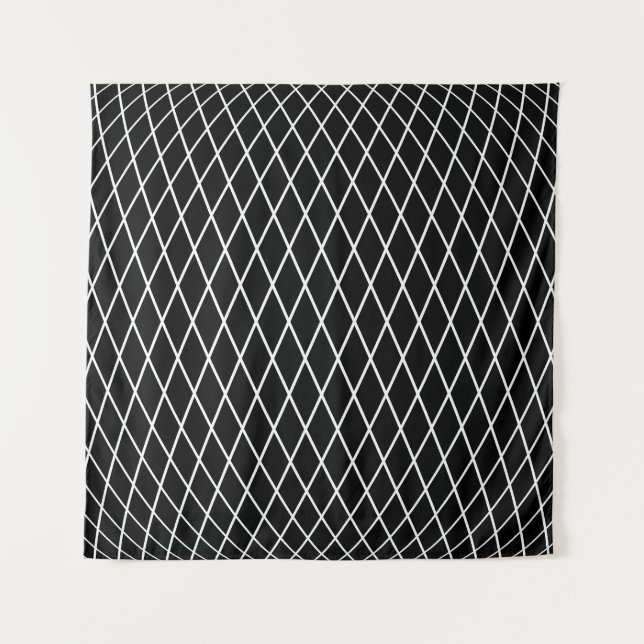 Diamond lattice geometric texture. tapestry (Front)
