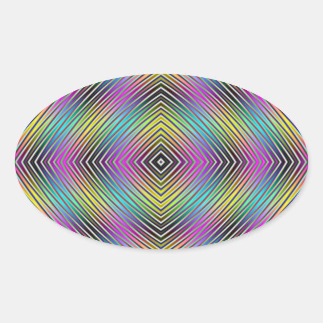 Diamond lines Sticker (Front)