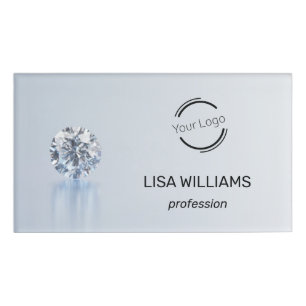 Diamond Logo Name Tag